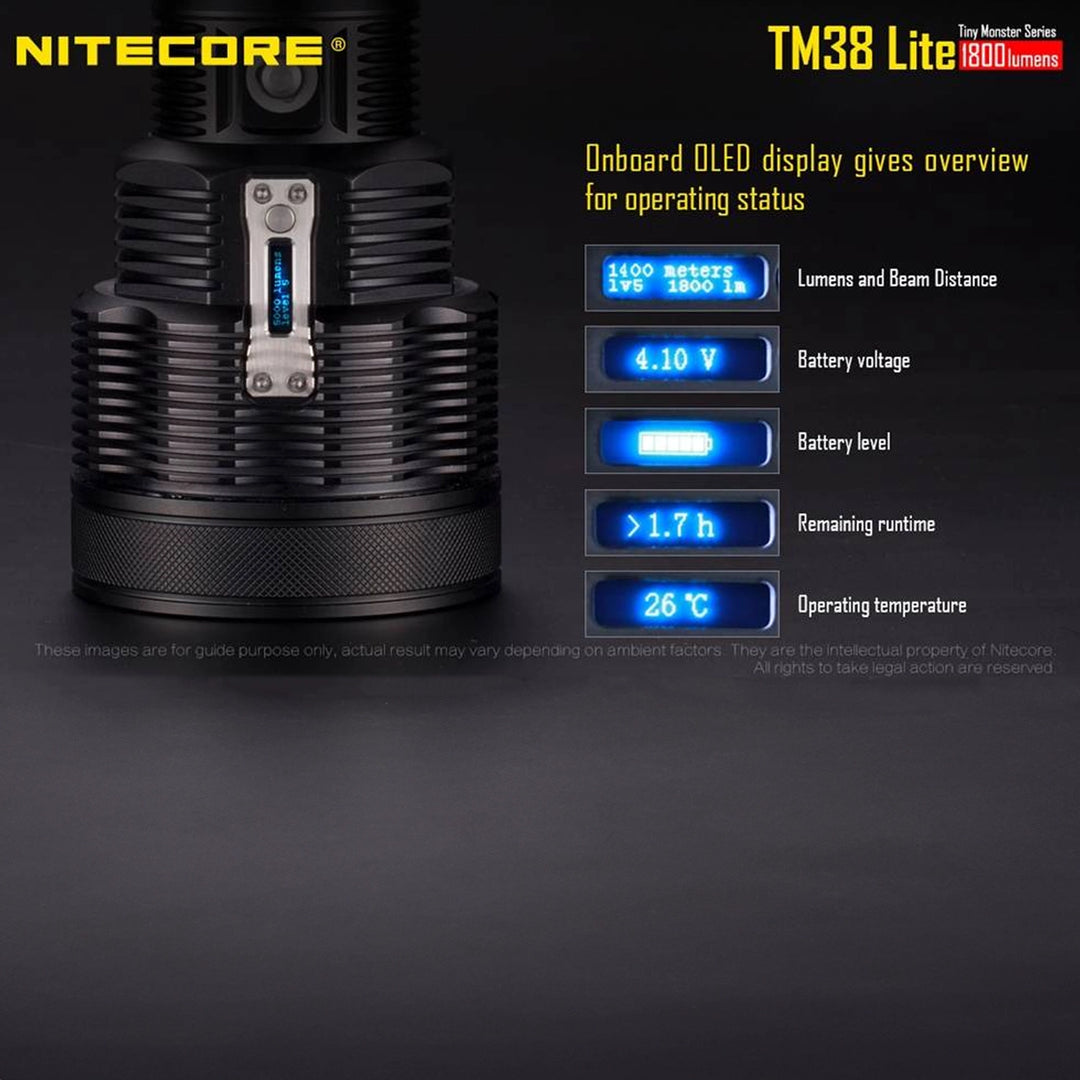 Nitecore TM38 Lite 1800 Lumen Long Throw LED Flashlight