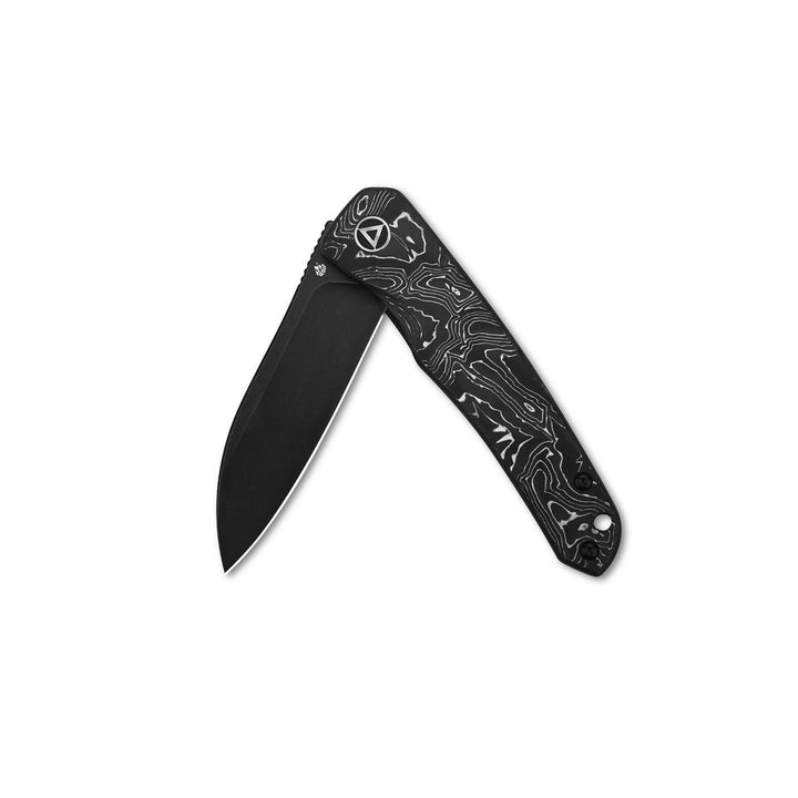 QSP Otter Folding Knife S35VN Black Blade QS140-A2 Aluminum foil carbon fiber blade