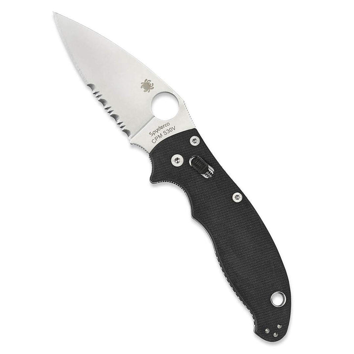 Spyderco Manix 2 Combo Edge - Black G10