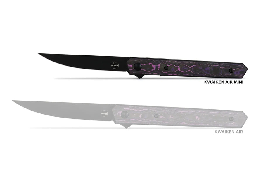 Boker Kwaiken Air & Air Mini Fat Carbon Purple Rain - Open Box Folding Knife american