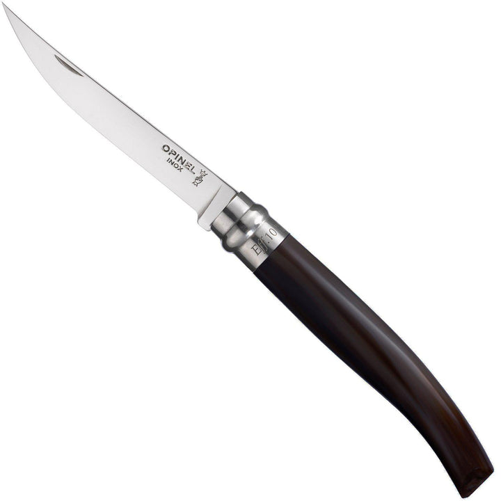 Opinel No10 Slim Knife Horn Tip Handle