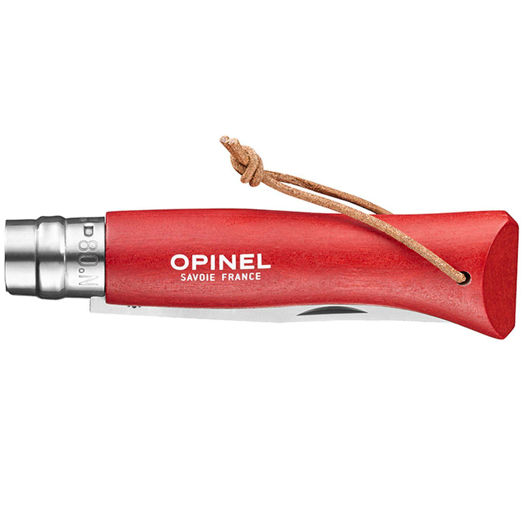 Opinel Stainless No8 - Red w/ Sheath