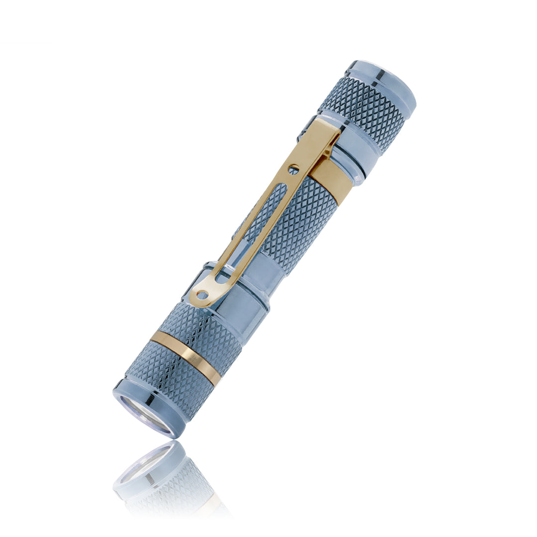 Drop Blue Titanium AAA Pocket Flashlight