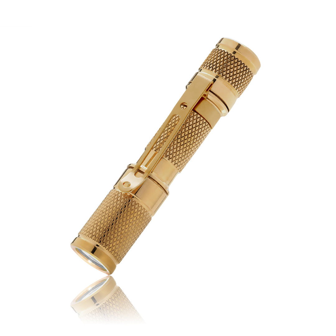 Drop Brass AAA Pocket Flashlight