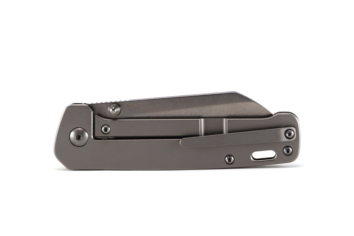 QSP Penguin Titanium Frame Lock with S35VN - Marbled Carbon Fiber