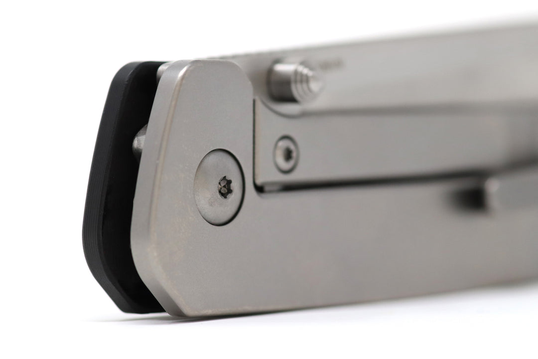 QSP Penguin Titanium Frame Lock with S35VN - Marbled Carbon Fiber