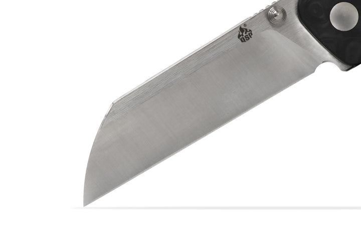 QSP Penguin Titanium Frame Lock with S35VN - Marbled Carbon Fiber