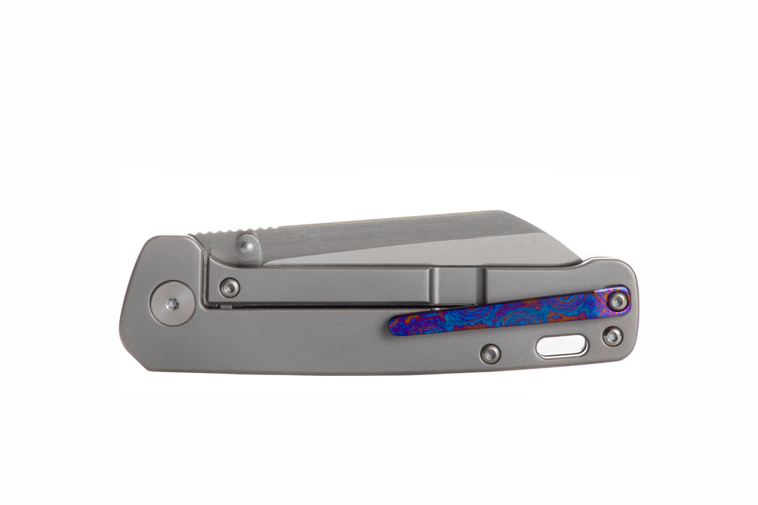 Kaviso x QSP Penguin Mokuti Clip S35VN Frame Lock Folding Knife