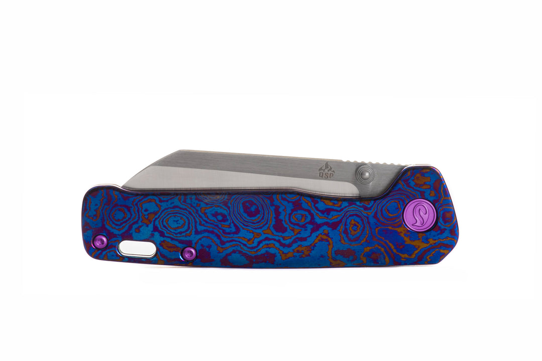 Kaviso x QSP Penguin Titanium Frame Lock with S35VN