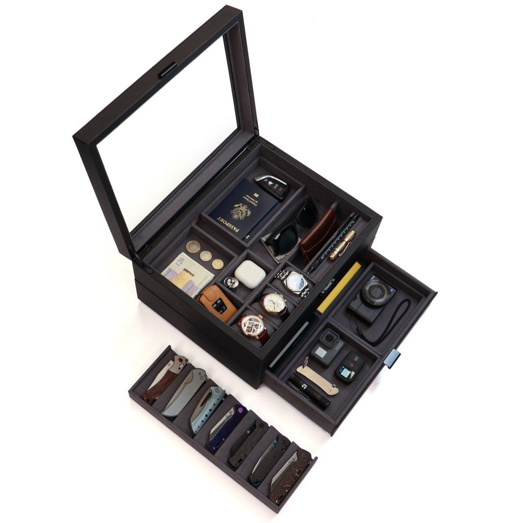 Kaviso EDC Cache Display Valet & Optional Storage Drawer