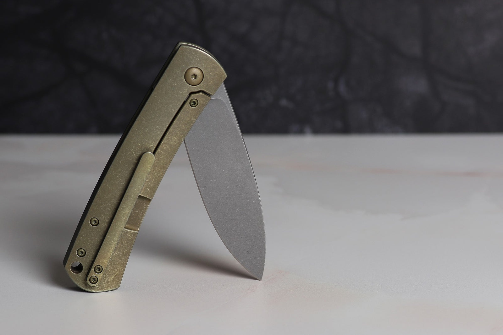Kaviso x Laconico Keen CPM S35VN Folding Pocket Knife with Titanium Frame Lock with Flipper Tab Deployment