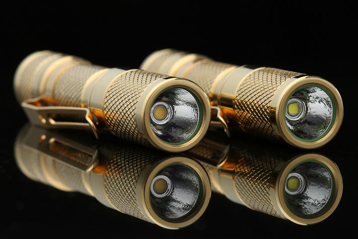 Drop Brass AAA Pocket Flashlight