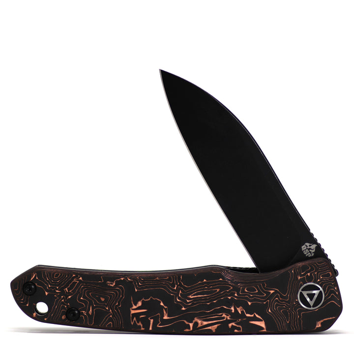 QSP Otter S35VN Pocket Folding Knife with Carbon Fiber Handle