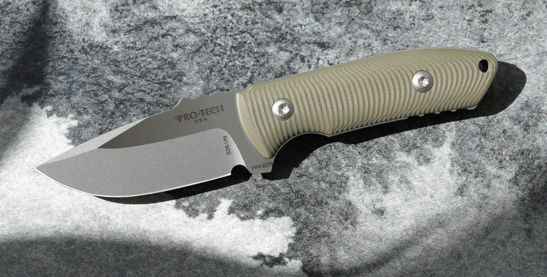 Pro-Tech SBR Fixed Blade S35VN Blade Designed by Les George with Kydex Sheath