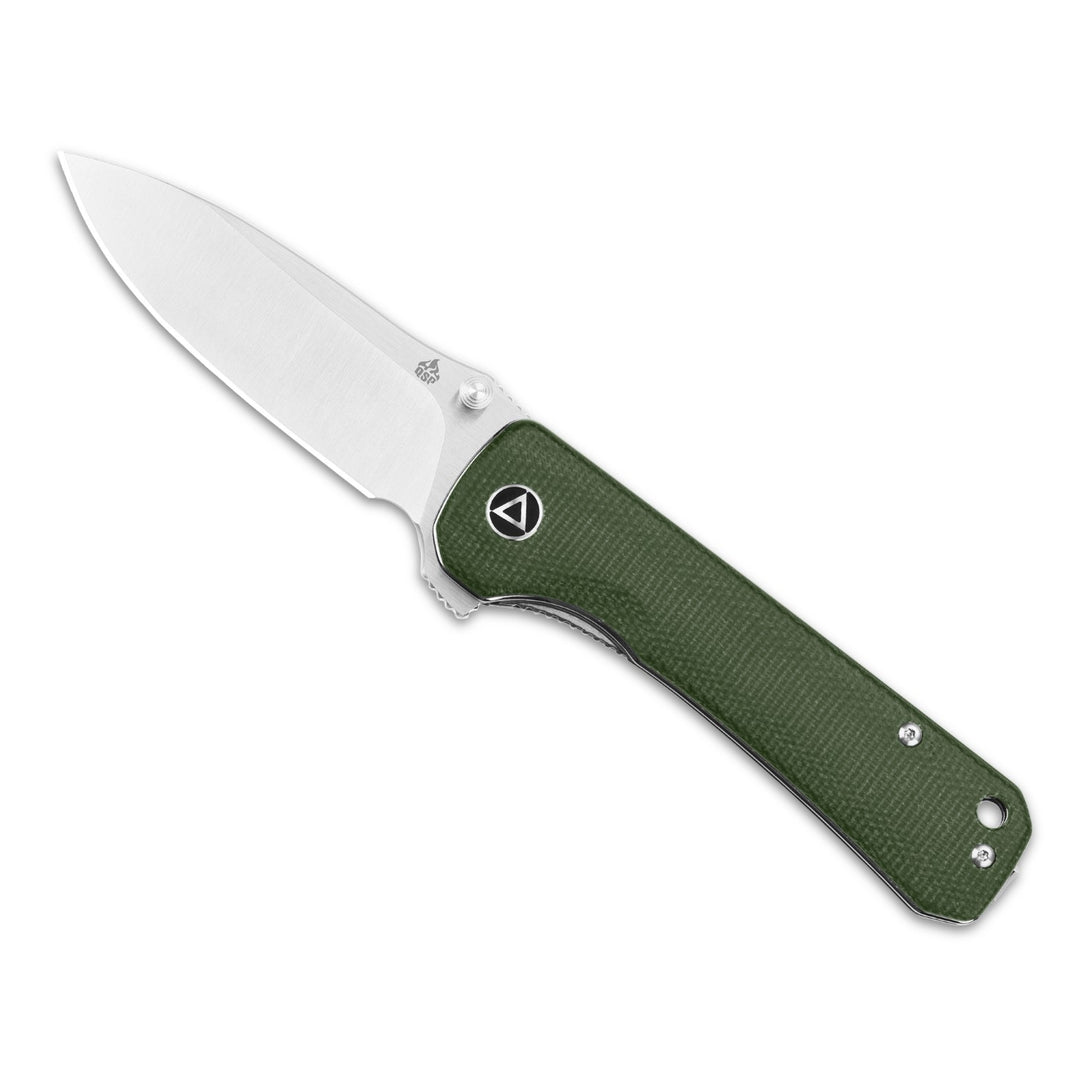 QSP Hawk Micarta Liner Lock Folding Knife