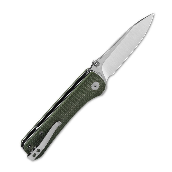 QSP Hawk Micarta Liner Lock Folding Knife (D2)