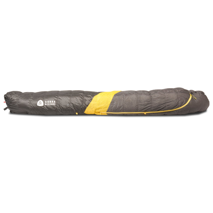 Sierra Designs Nitro Down Sleeping bag in 35 degree & 0 degree in regular or long bag sizes 15d ripstop nylon and 800FP PFC-free DriDown for ultralight backpacking, camping, hiking