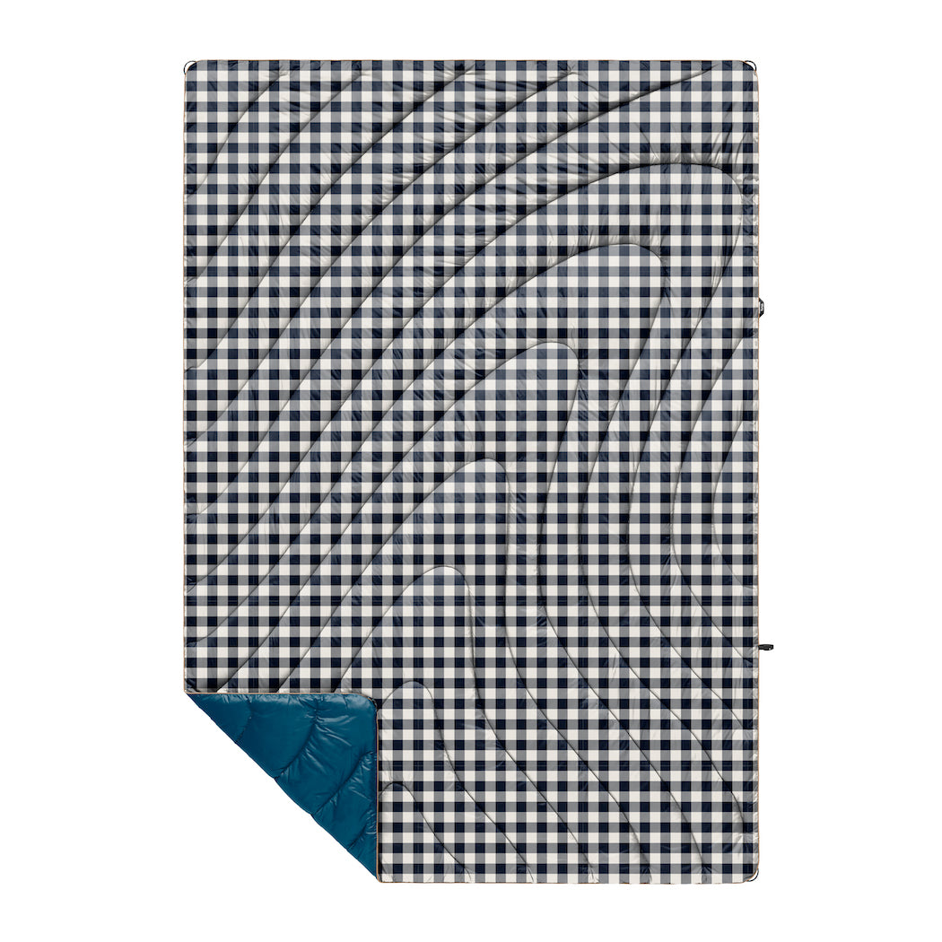 Rumpl Original Puffy 1P Blanket - Navy Gingham