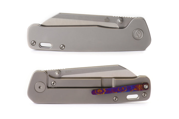 Kaviso x QSP Penguin Titanium Frame Lock with S35VN