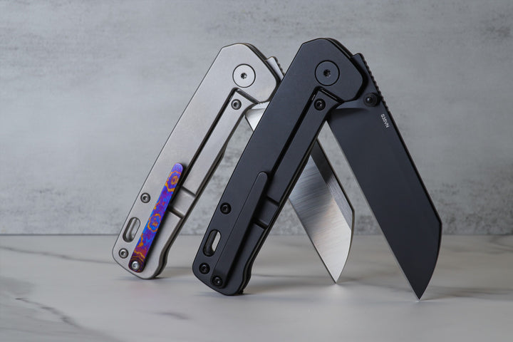 Kaviso x QSP Penguin S35VN blades folding pocket knife