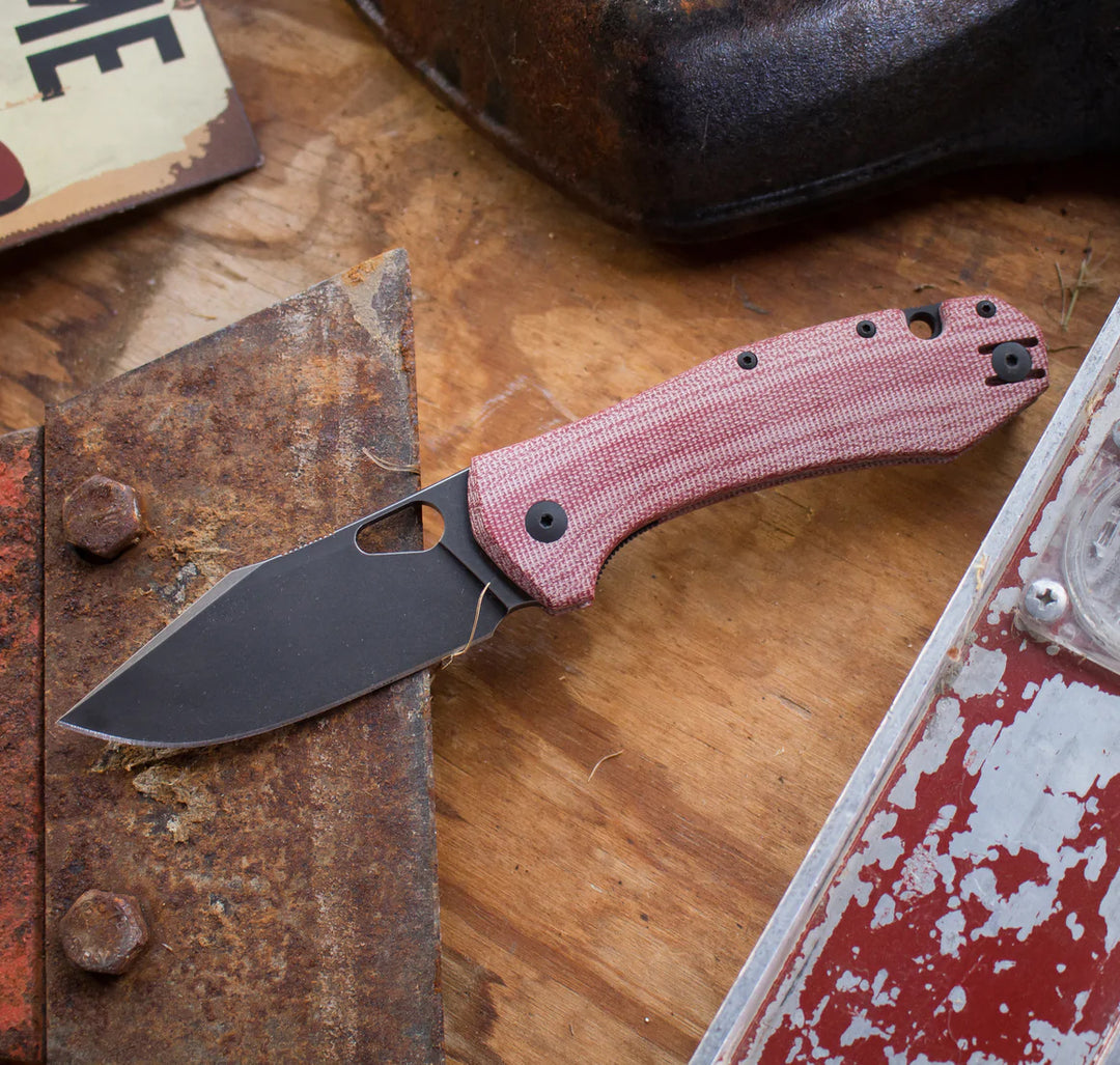 GiantMouse Ace Grand Red Micarta PVD