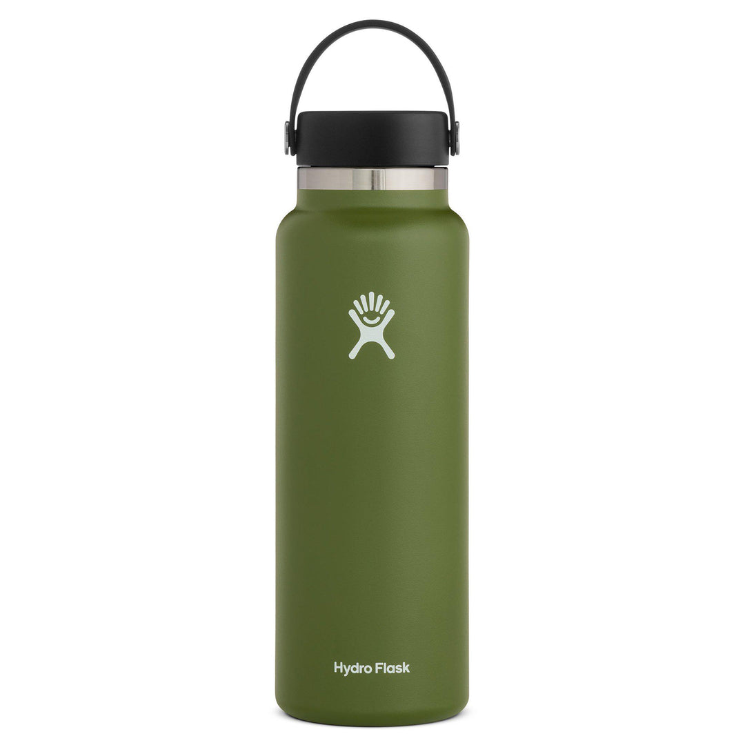 Thermos 40oz Stainless Steel Wide Mouth Hydration Bottle Black