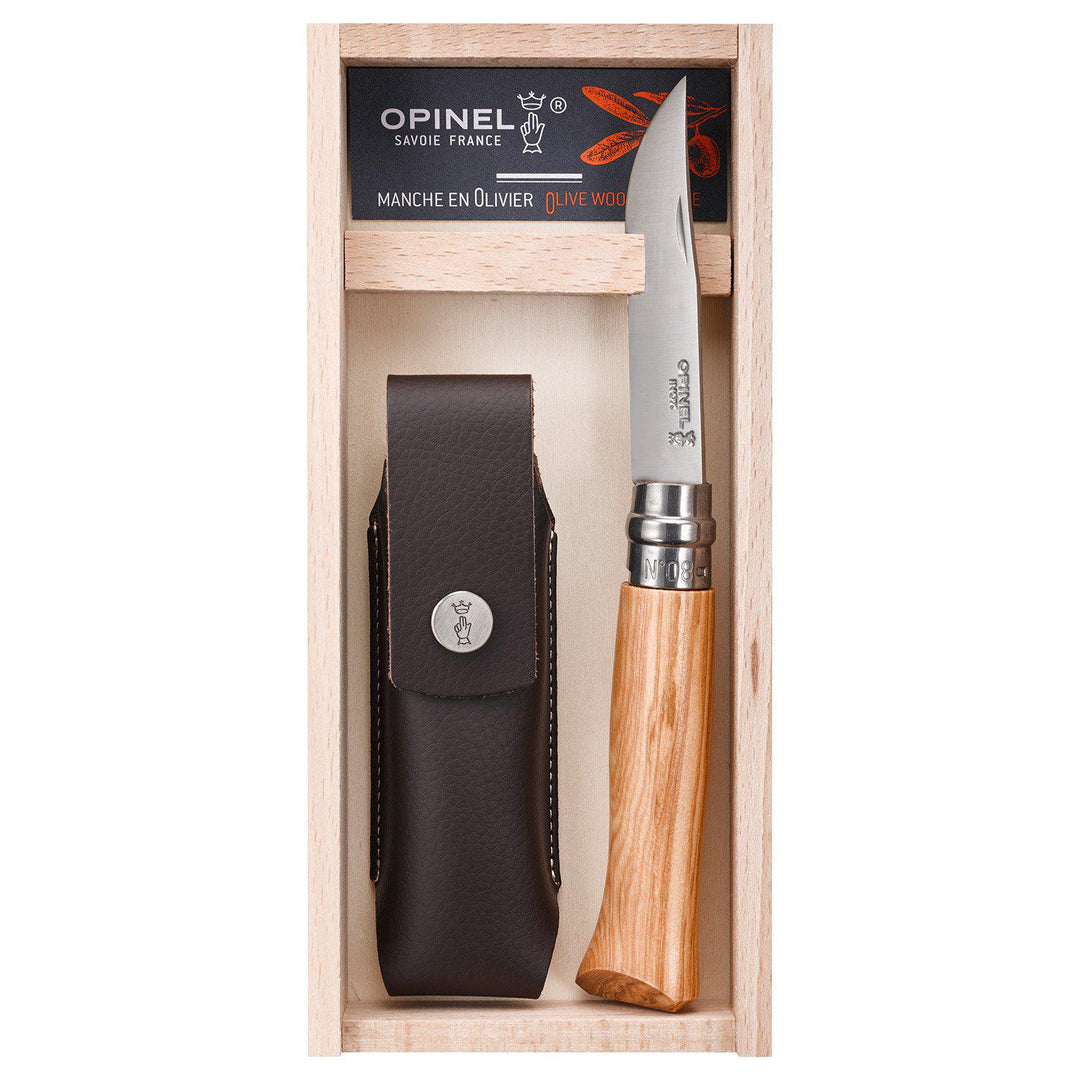 Opinel Stainless Steel Blade Olivewood Handle