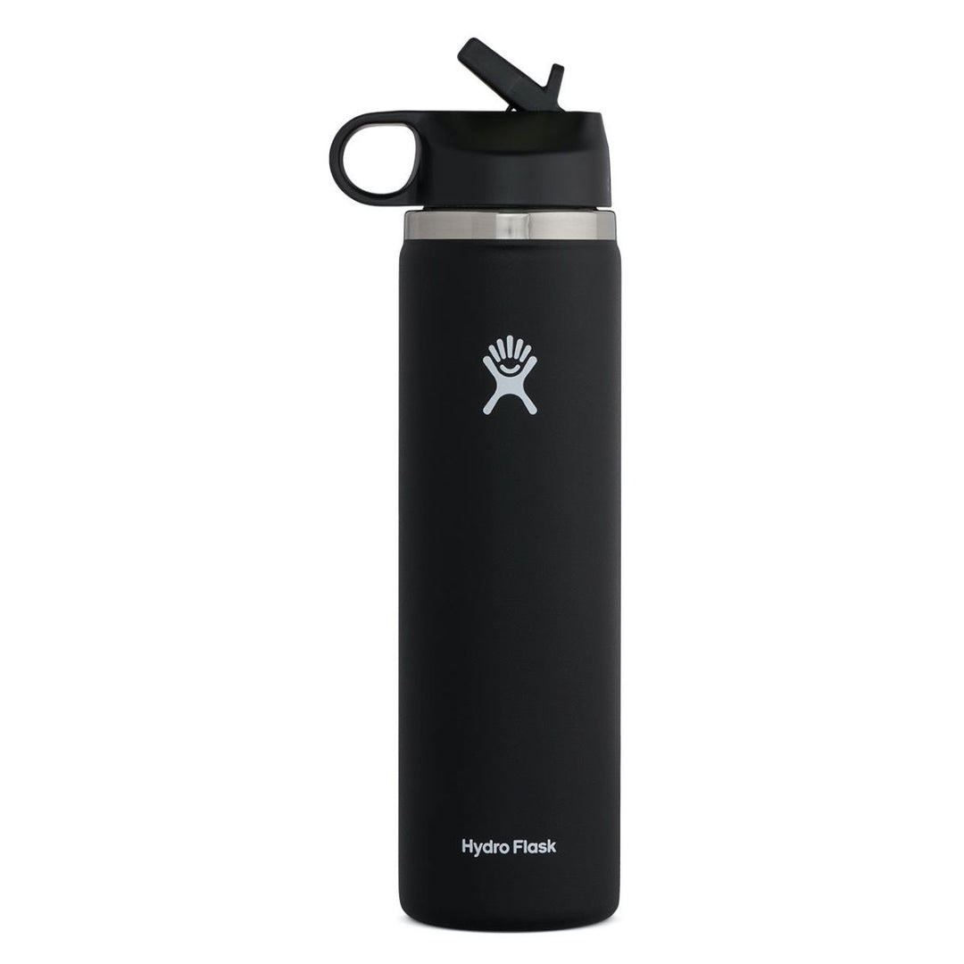 Hydro Flask 24 oz Wide Mouth Straw Lid Black