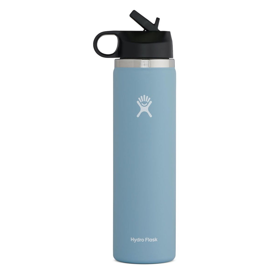 Review Hydro Flask Wide Mouth Straw Lid 24 oz Rain color 