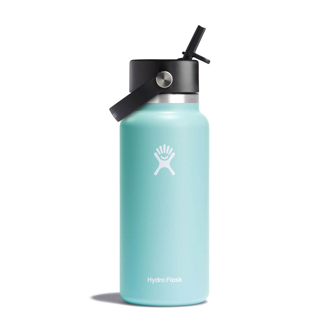 Hydro Flask 32OZ Wide Mouth 2.0 Water Bottle, Straw Lid, Multiple Colors -  Stone, New Design 